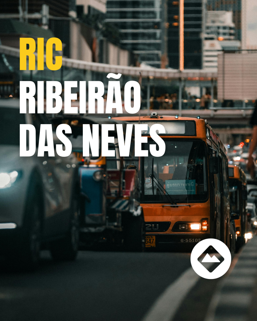 Tráfego urbano ilustrando o RIC em Ribeirão das Neves/MG